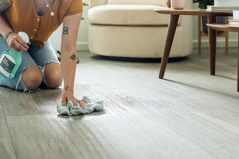 lvp laminate spill cleanup