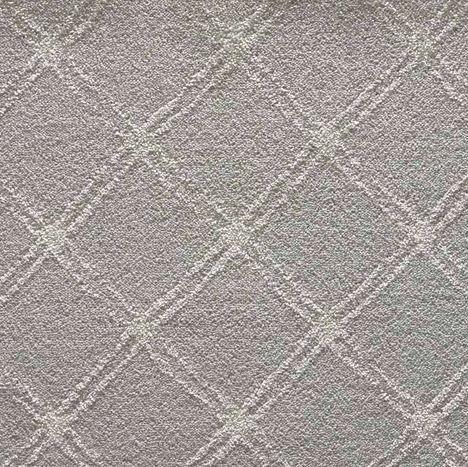 Nourison Lumiere Lattice Chrome 10x21 feet Polyester Carpet Remnant