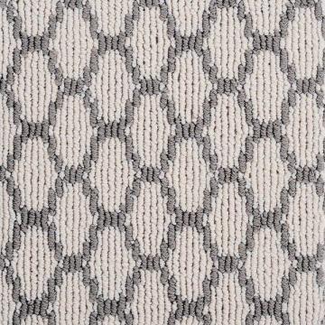 Stanton Pioneer Interlock Antique Silver 12x20 feet Nylon Carpet Remnant